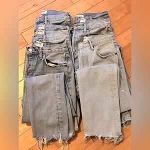 6 pairs (bundle of gently worn denim).